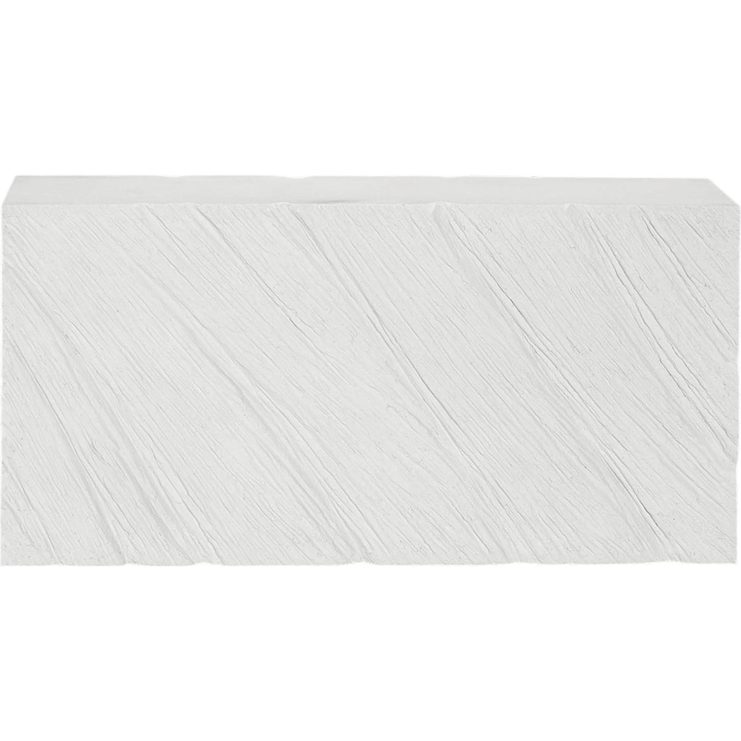 003 SI-2623801 | Additional Silo | Shear Console Table Rectangle by Phillips Collection in white and white stone. Made from resin, stone composite in a unique style.