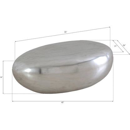 River Stone Coffee Table by Phillips Collection. Made from resin in a modern style.