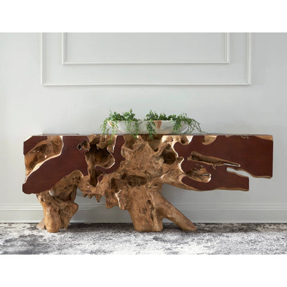Freeform Console Table by Phillips Collection. Made from unique in a rustic style.