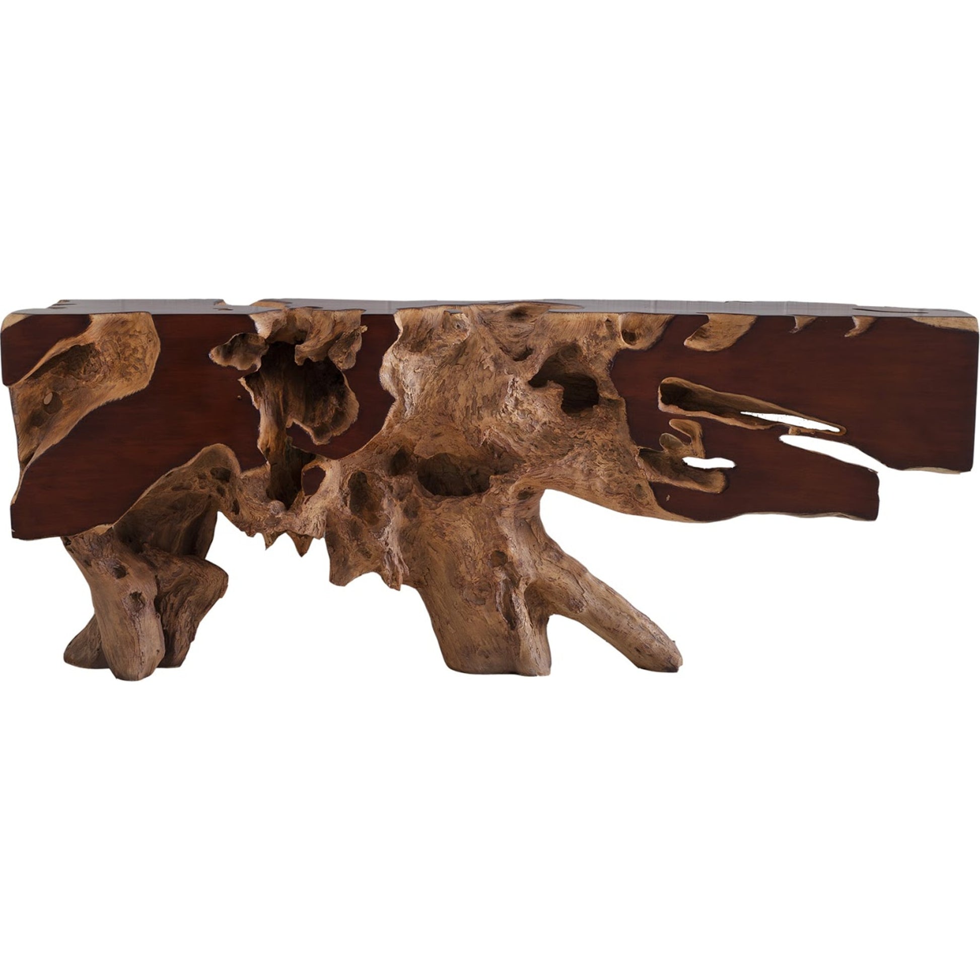 Freeform Console Table by Phillips Collection. Made from unique in a rustic style.