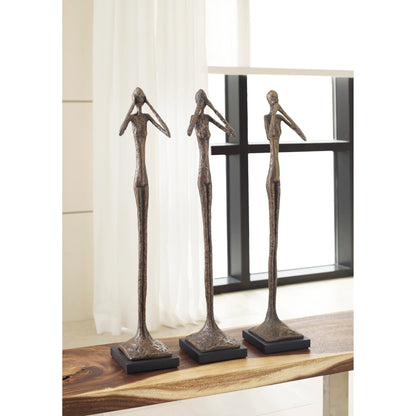 Speak No Evil Skinny Sculpture by Phillips Collection. Made from resin in a eclectic & global style.
