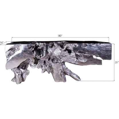 Freeform Console Table by Phillips Collection. Made from unique in a rustic style.