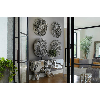 Freeform Console Table by Phillips Collection. Made from unique in a rustic style.