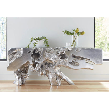 Freeform Console Table by Phillips Collection. Made from unique in a rustic style.