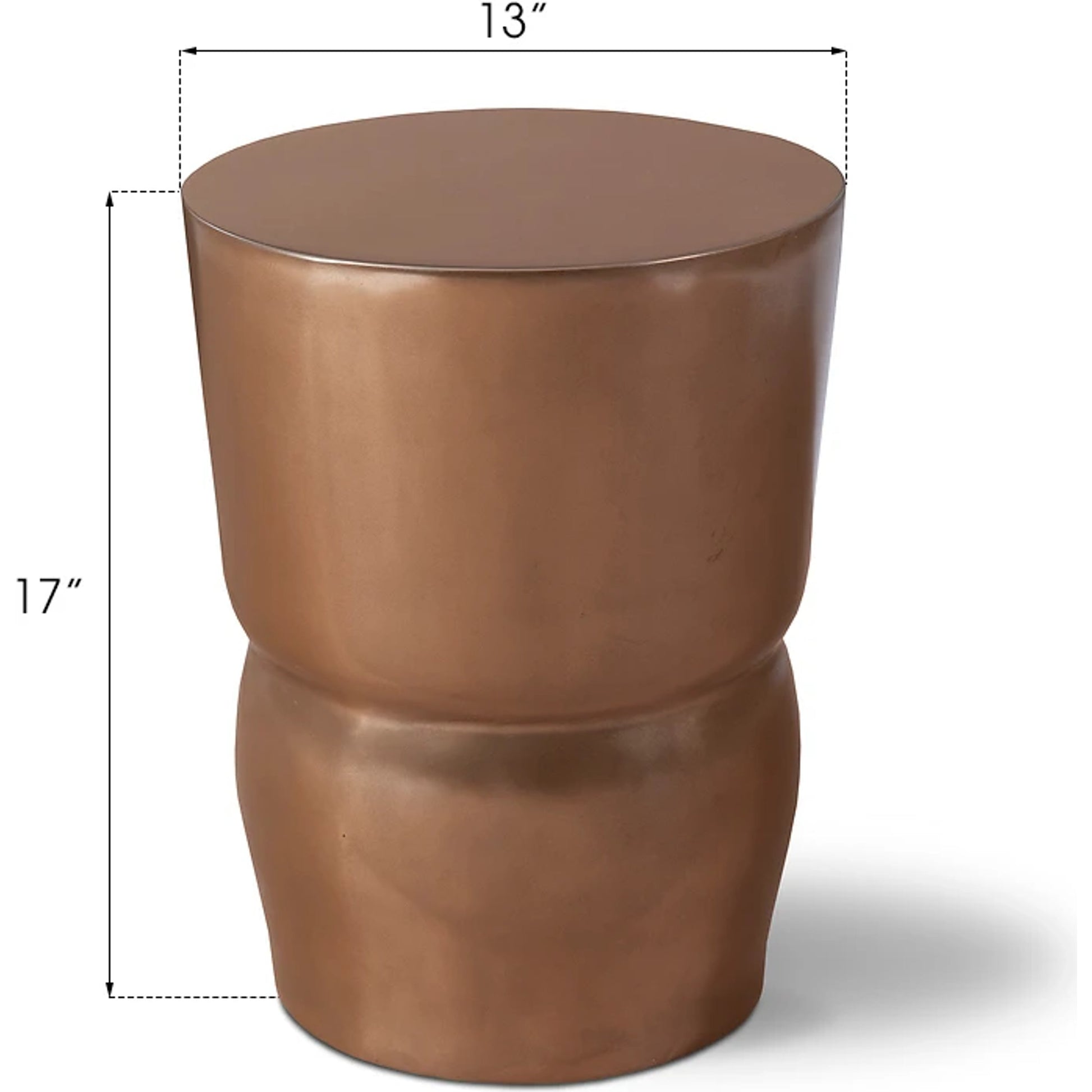 Carved Stool by Phillips Collection. Made from resin in a modern style.