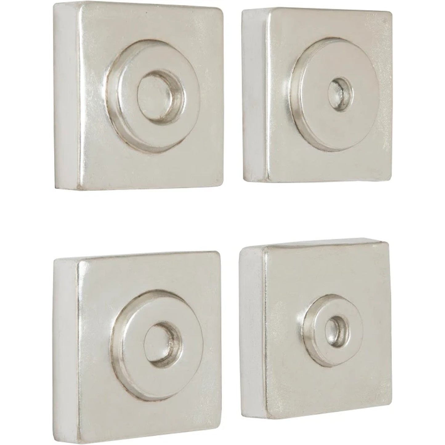 002 SR-939328 | Additional Silo | Antique Cuadritos by Phillips Collection in silver and silver leaf. Made from resin in a modern style.