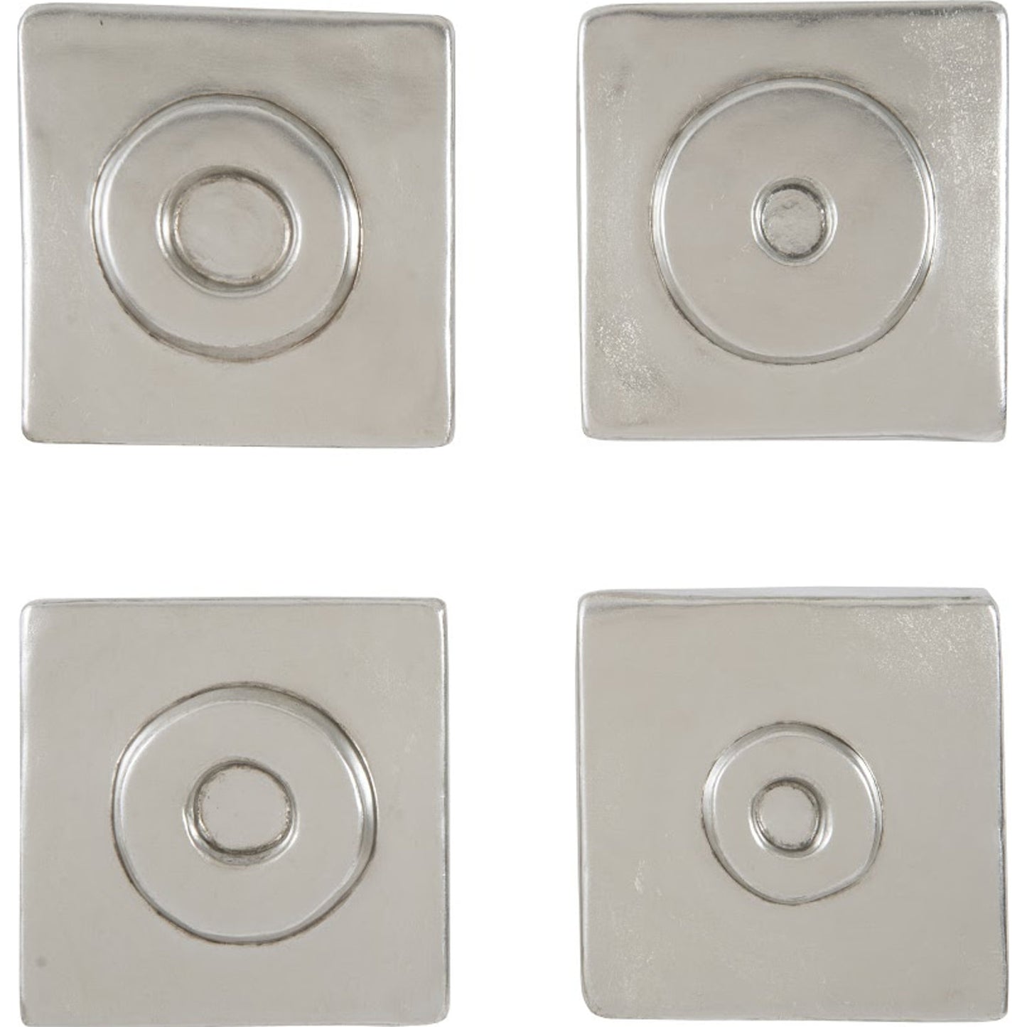 001 SR-939328 | Primary Silo | Antique Cuadritos by Phillips Collection in silver and silver leaf. Made from resin in a modern style.