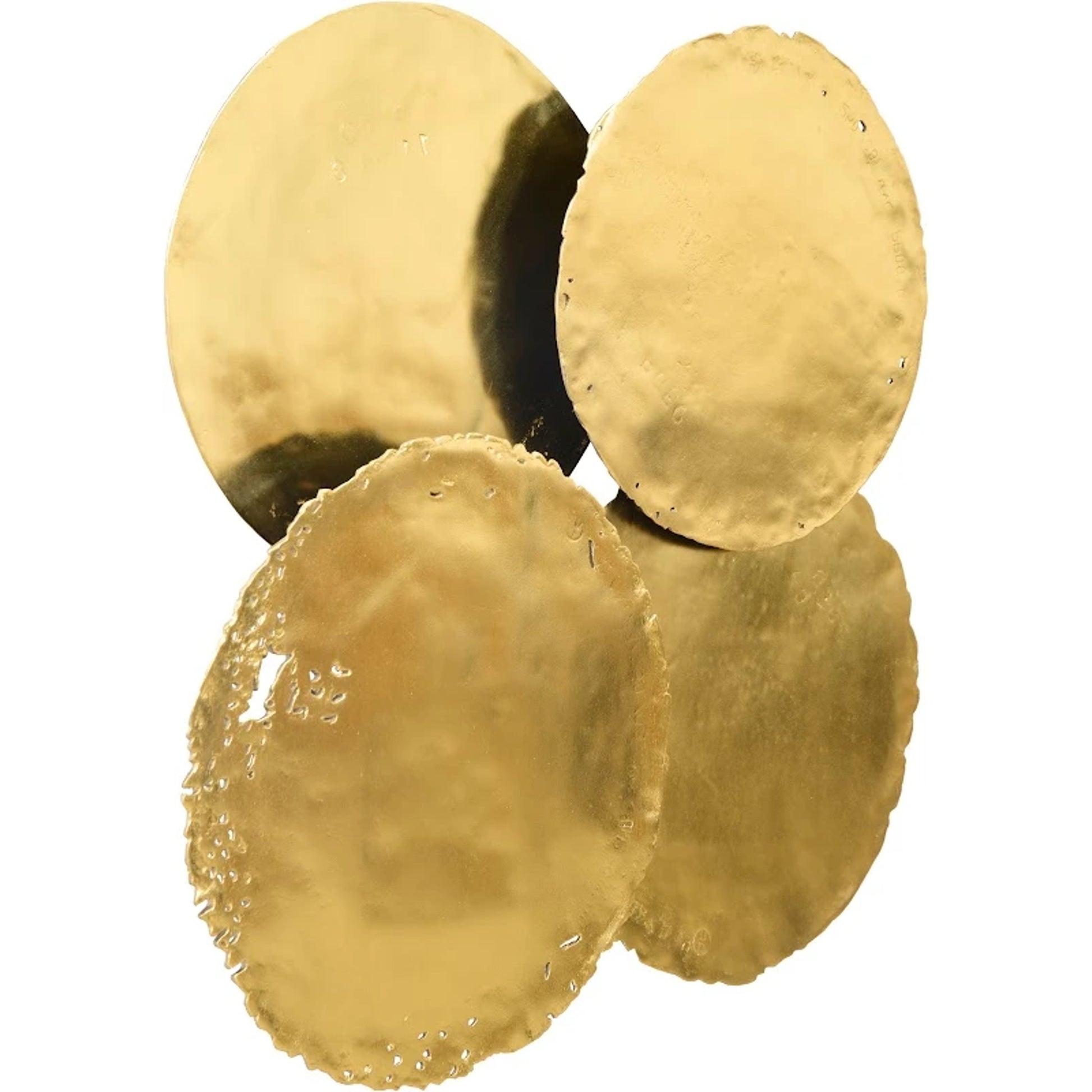 Galvanized Wall Discs (Set of 4) by Phillips Collection. Made from resin in a rustic style.