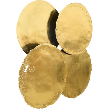 Galvanized Wall Discs (Set of 4) by Phillips Collection. Made from resin in a rustic style.