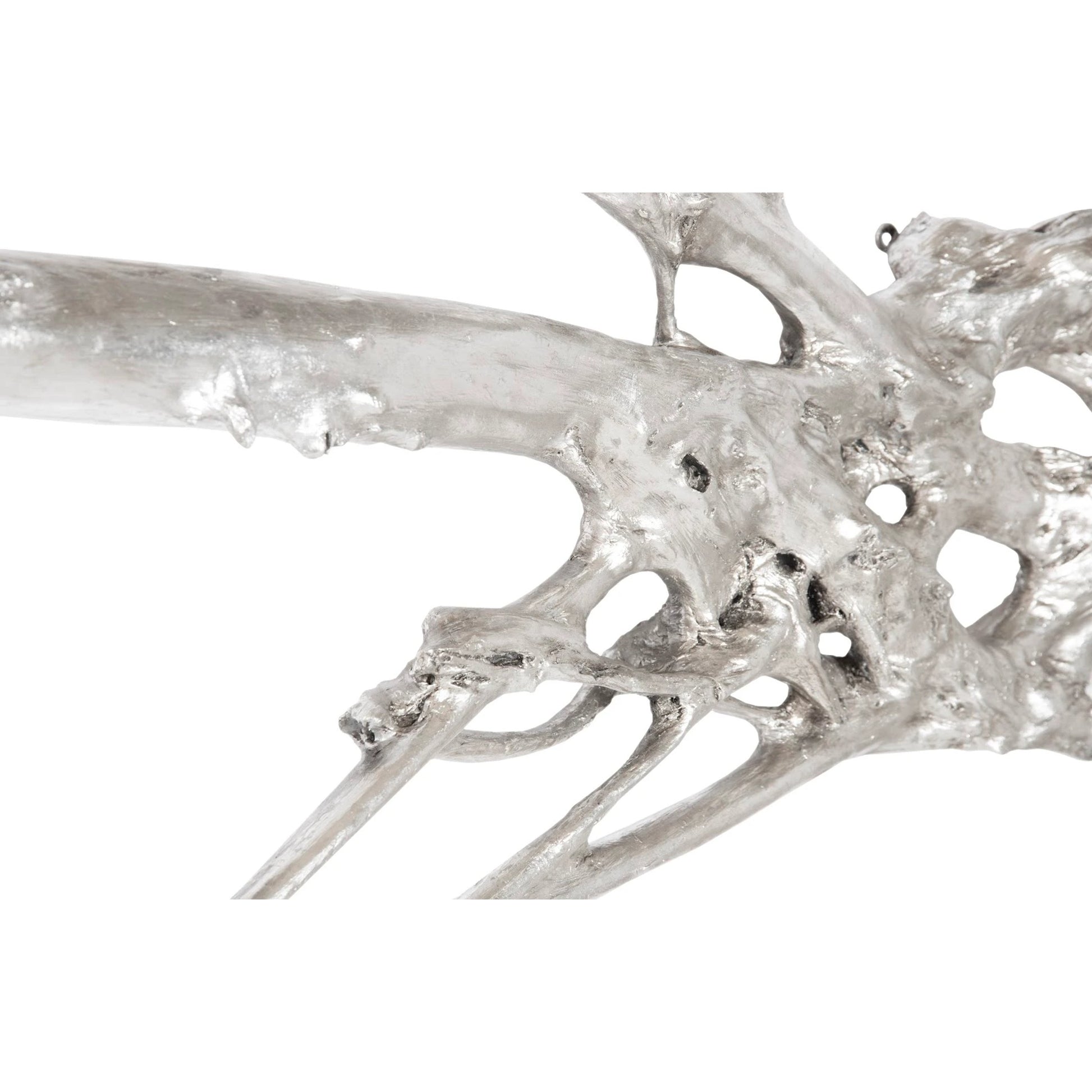 Root Wall Art by Phillips Collection in silver and silver leaf. Made from resin in a eclectic & global style.