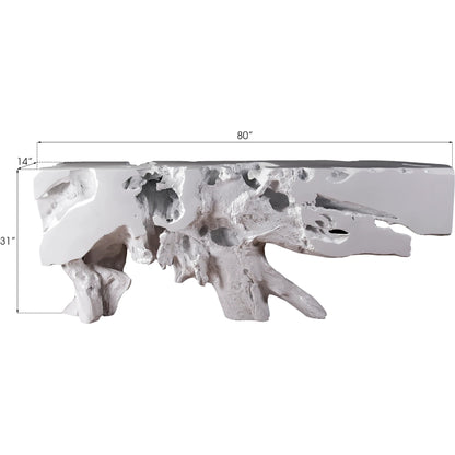 Freeform Console Table by Phillips Collection. Made from unique in a rustic style.