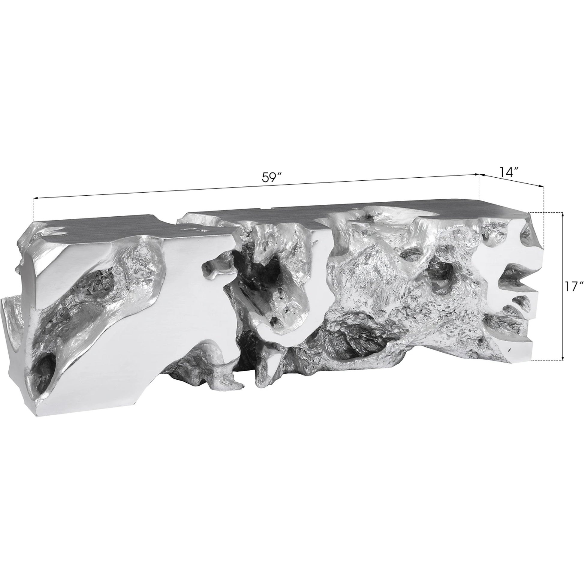 Freeform Bench by Phillips Collection. Made from unique in a modern style.