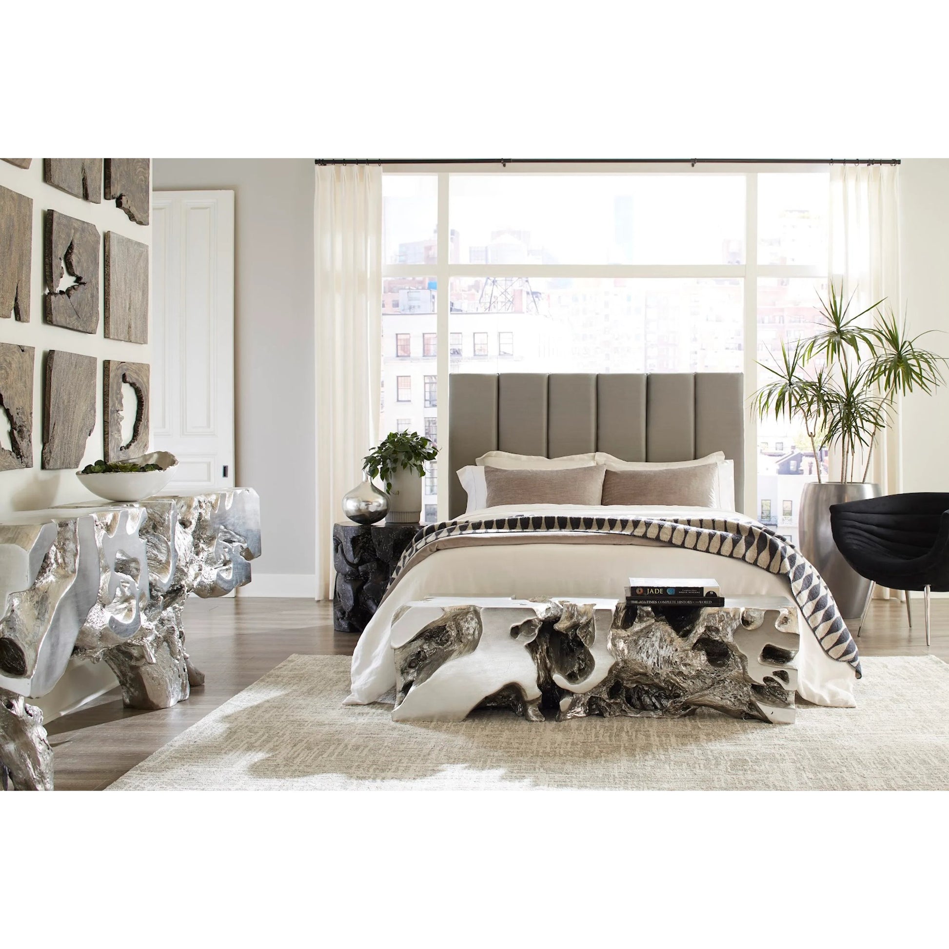 Freeform Bench by Phillips Collection. Made from unique in a modern style.