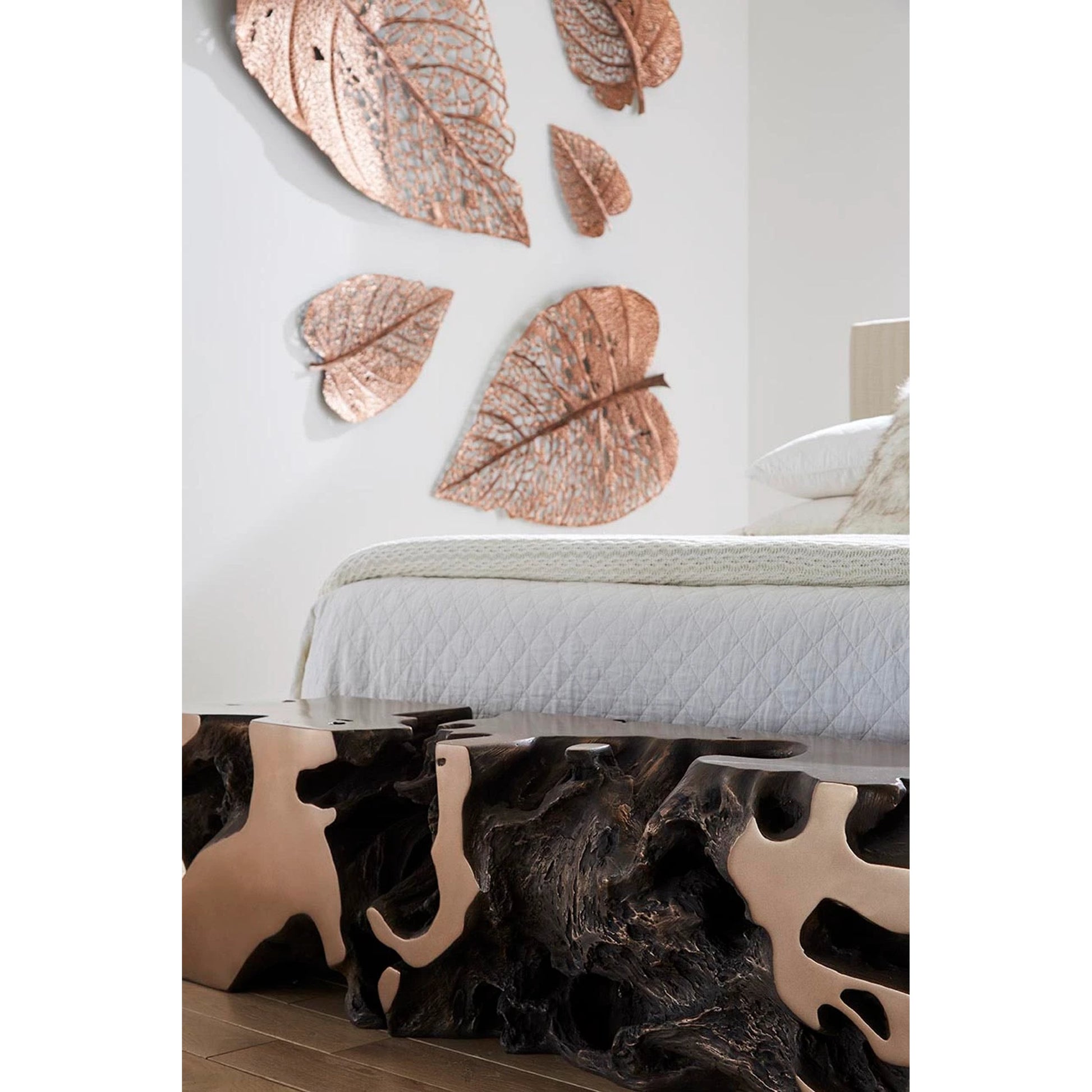 Freeform Bench by Phillips Collection. Made from unique in a modern style.