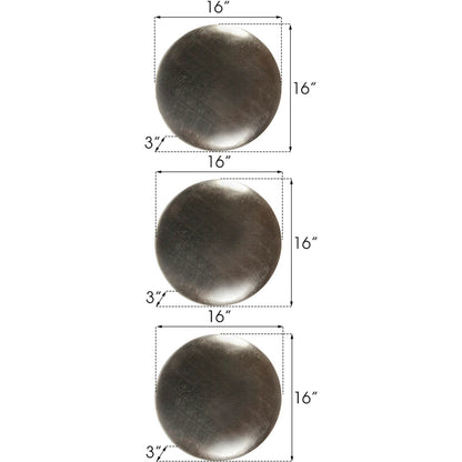Orb Wall Tiles (Set of 3) by Phillips Collection in gold and gold leaf. Made from resin in a eclectic & global style.