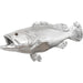 Estuary Cod Fish by Phillips Collection in silver. Made from resin in a coastal style.