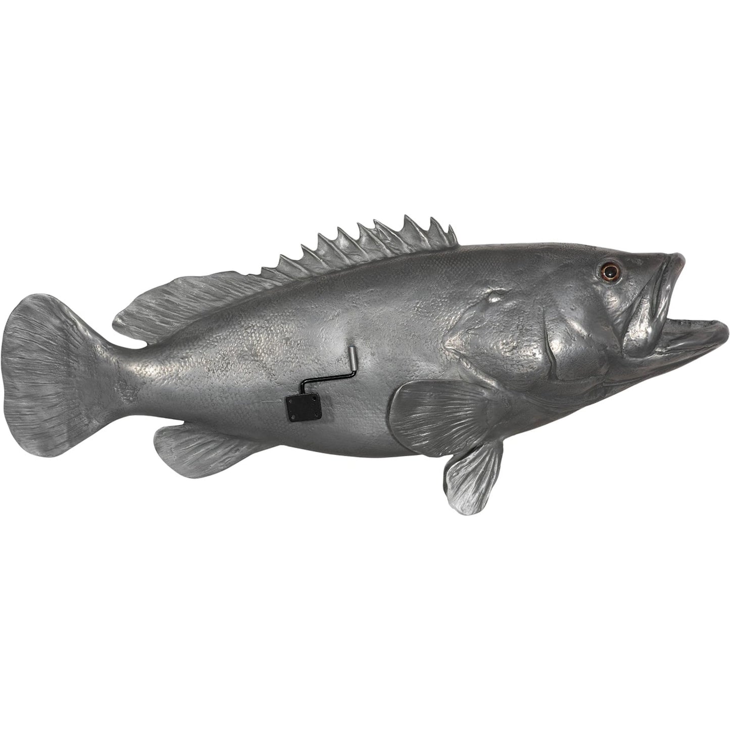 006 SR-820358 | Additional Silo | Estuary Cod Fish by Phillips Collection in silver. Made from resin in a coastal style.