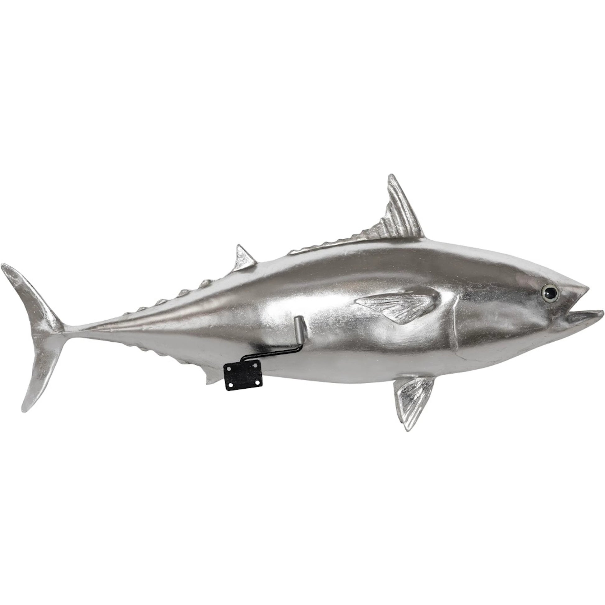 Mackerel Fish by Phillips Collection in silver. Made from resin in a coastal style.