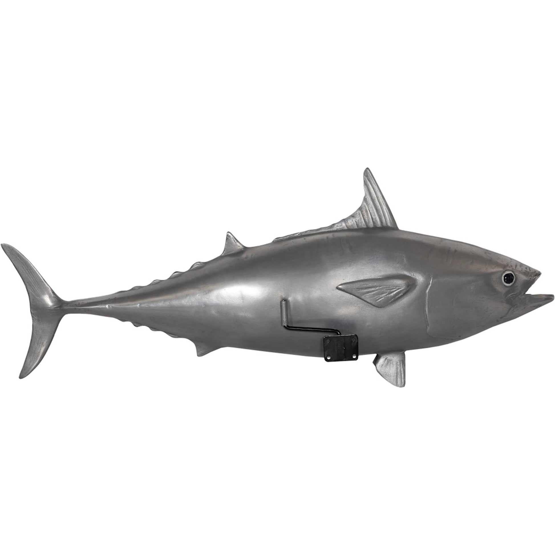 Mackerel Fish by Phillips Collection in silver. Made from resin in a coastal style.