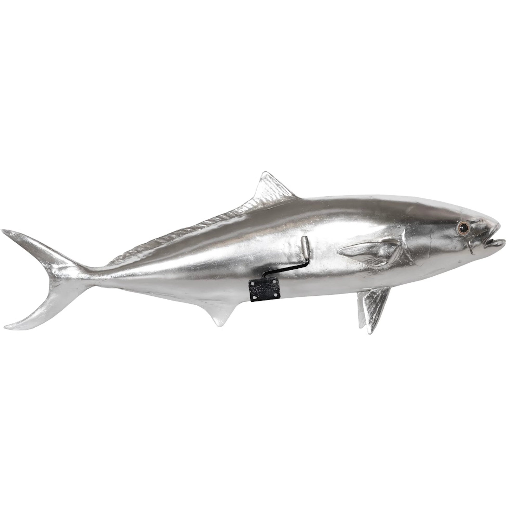 Yellow Tailed King Fish by Phillips Collection in silver. Made from resin in a coastal style.