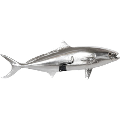 Yellow Tailed King Fish by Phillips Collection in silver. Made from resin in a coastal style.