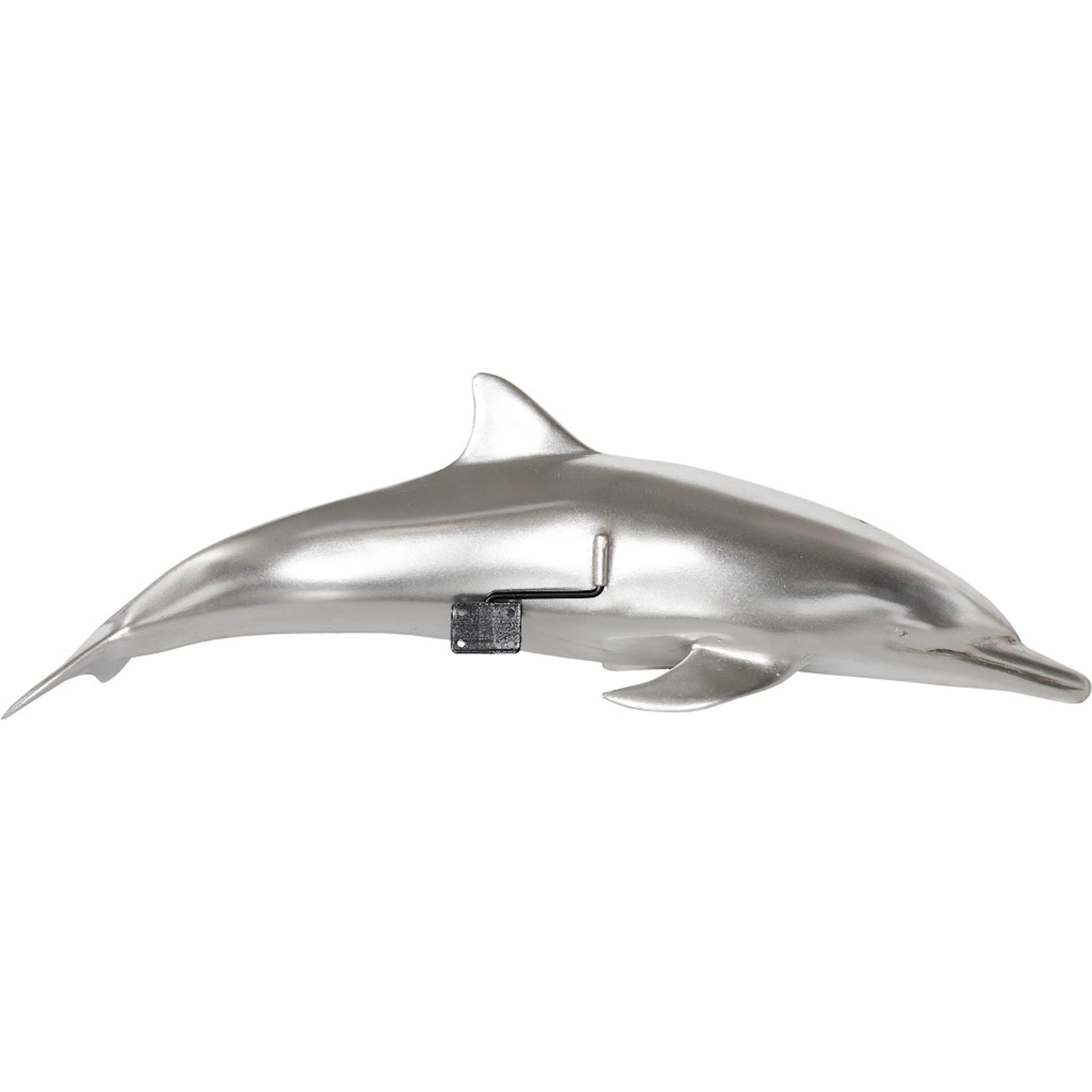 Dolphin by Phillips Collection in silver. Made from resin in a coastal style.