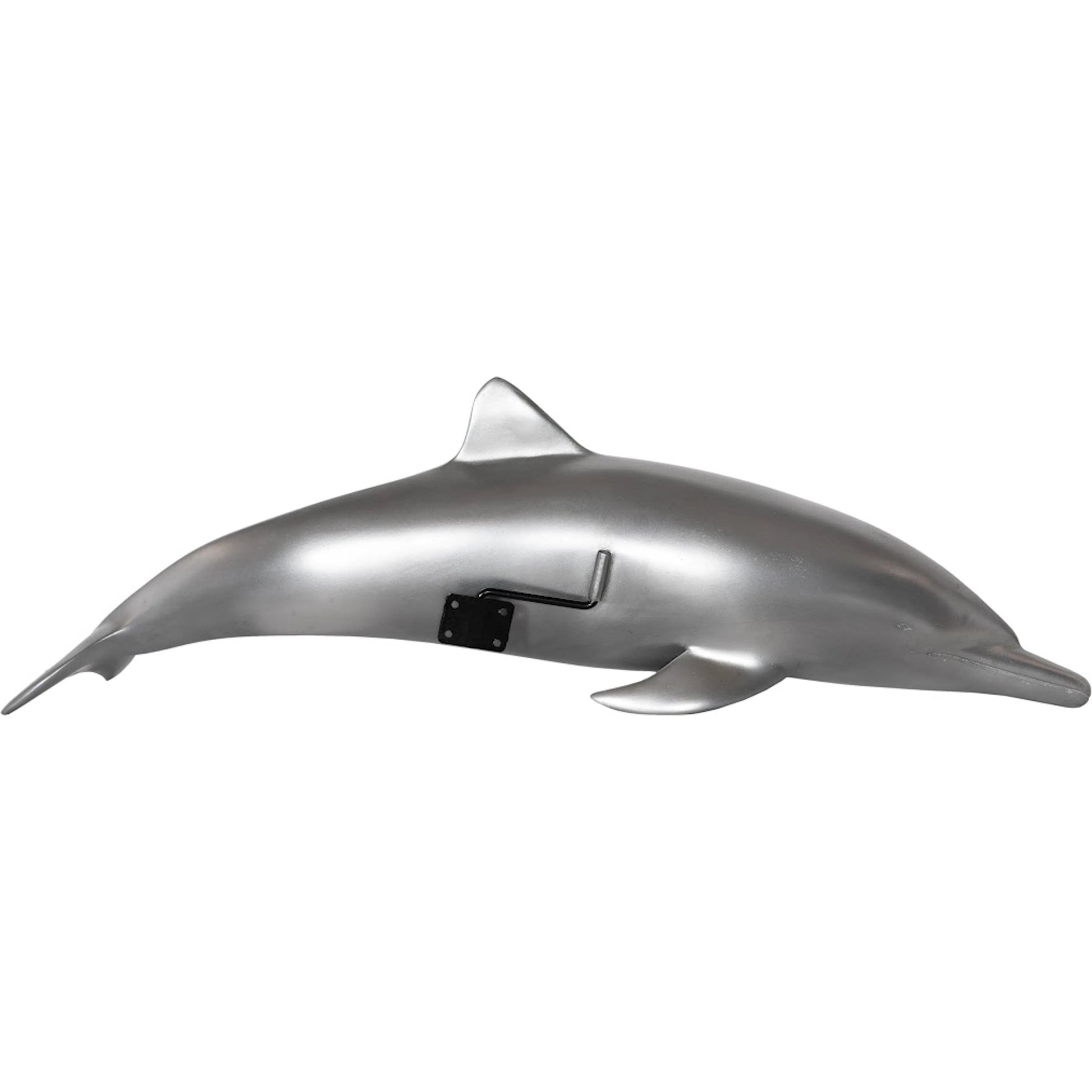 Dolphin by Phillips Collection in silver. Made from resin in a coastal style.