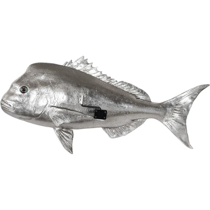 Australian Snapper Fish by Phillips Collection in silver. Made from resin in a coastal style.