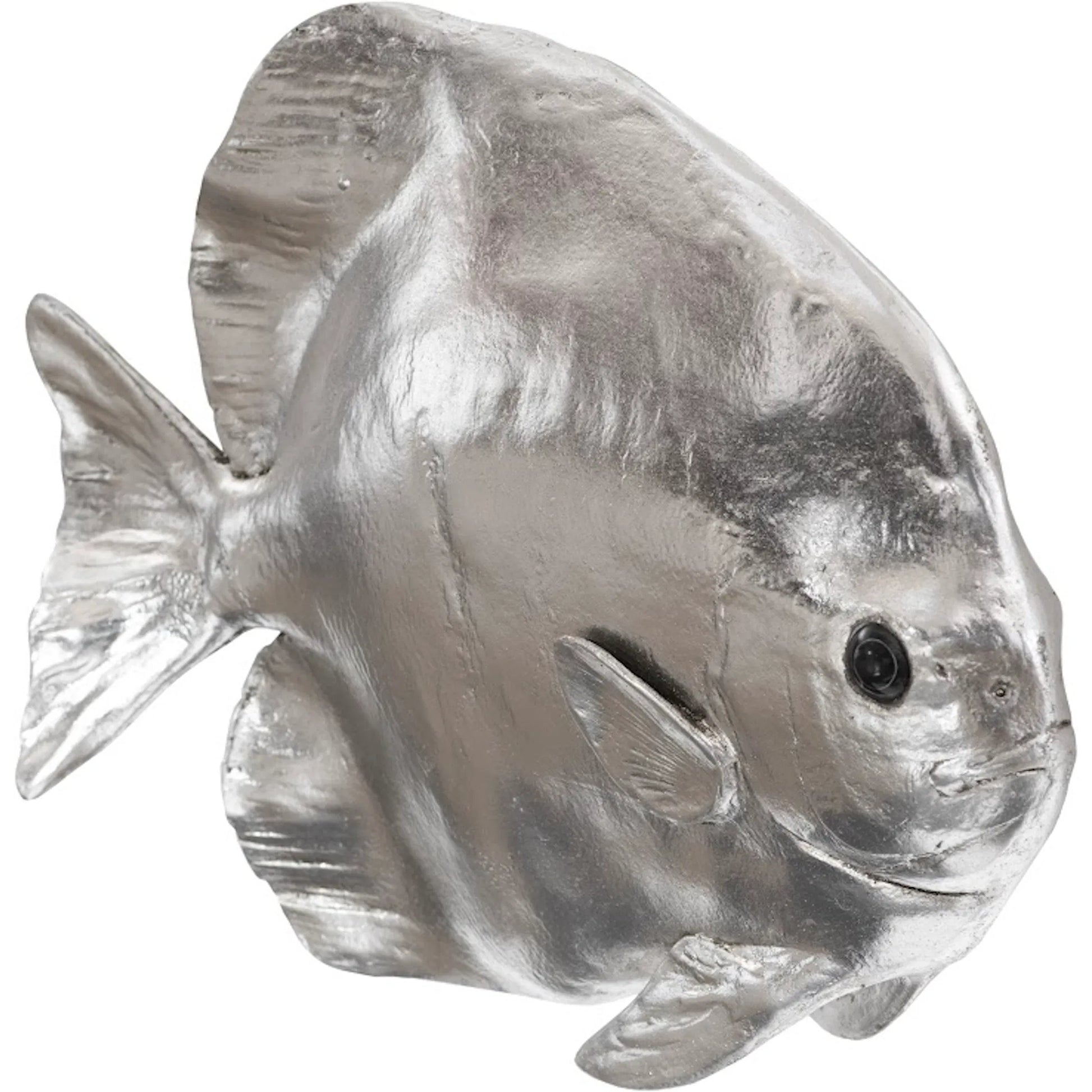 Australian Batfish by Phillips Collection in silver. Made from resin in a coastal style.