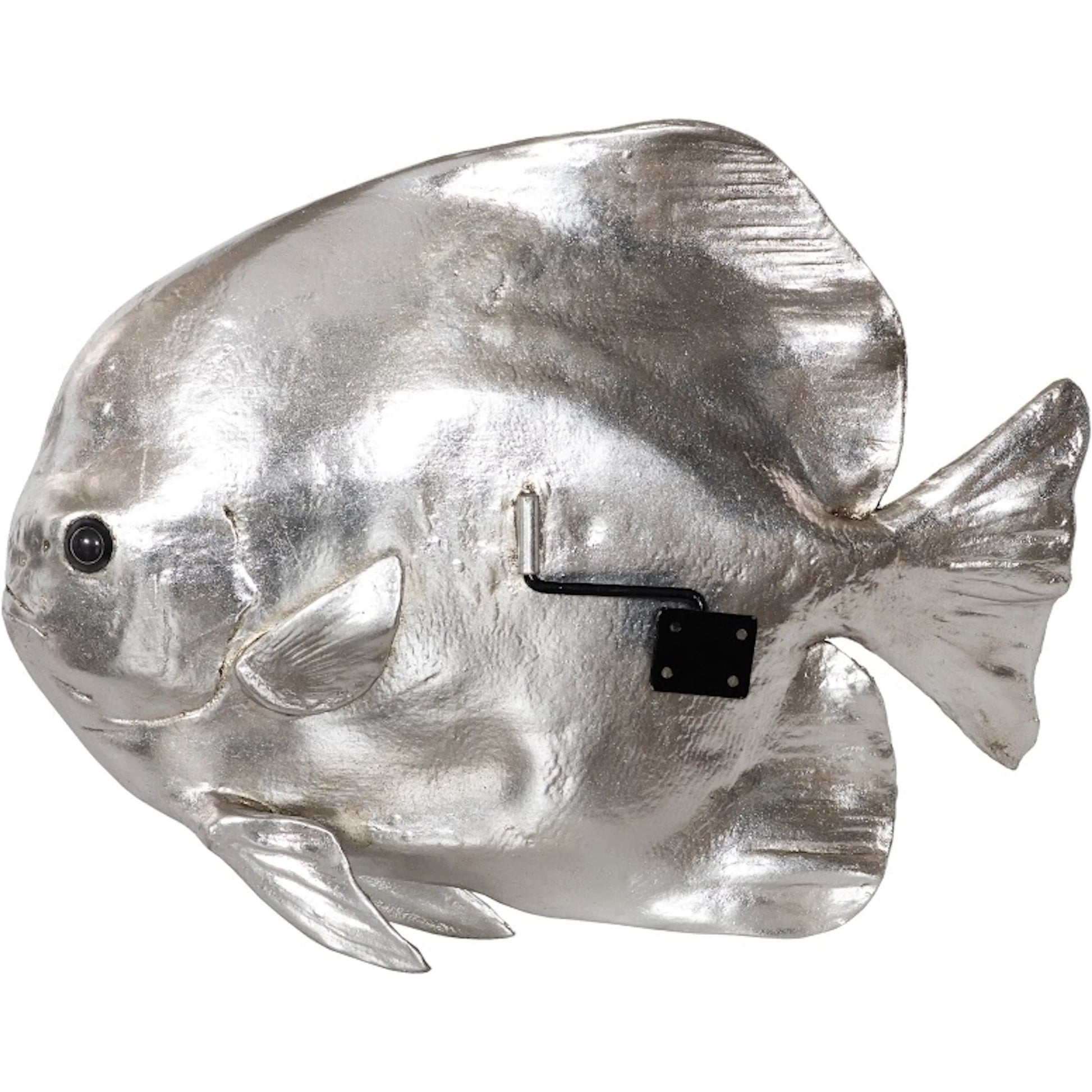 Australian Batfish by Phillips Collection in silver. Made from resin in a coastal style.