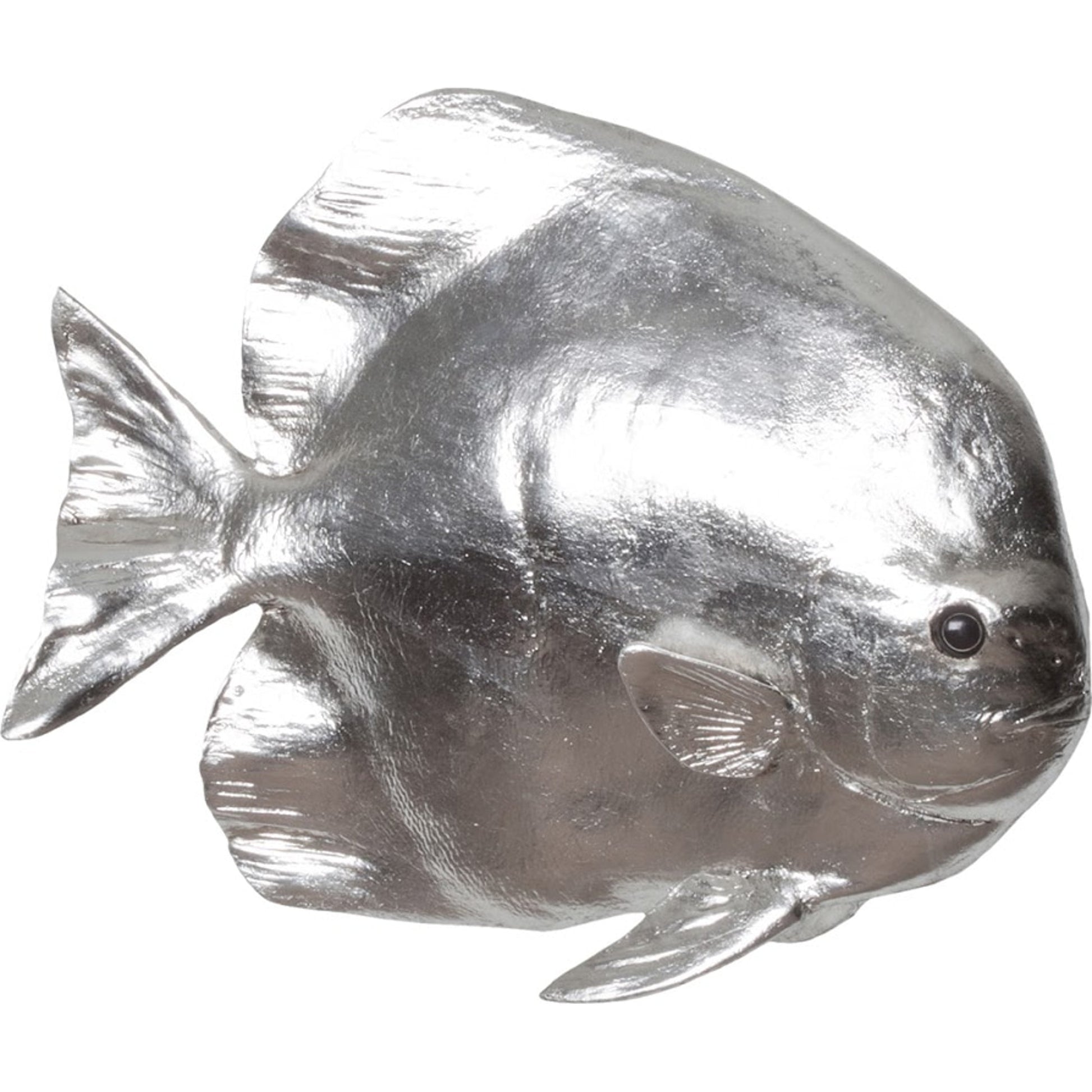 Australian Batfish by Phillips Collection in silver. Made from resin in a coastal style.