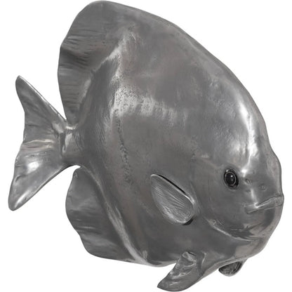 Australian Batfish by Phillips Collection in silver. Made from resin in a coastal style.