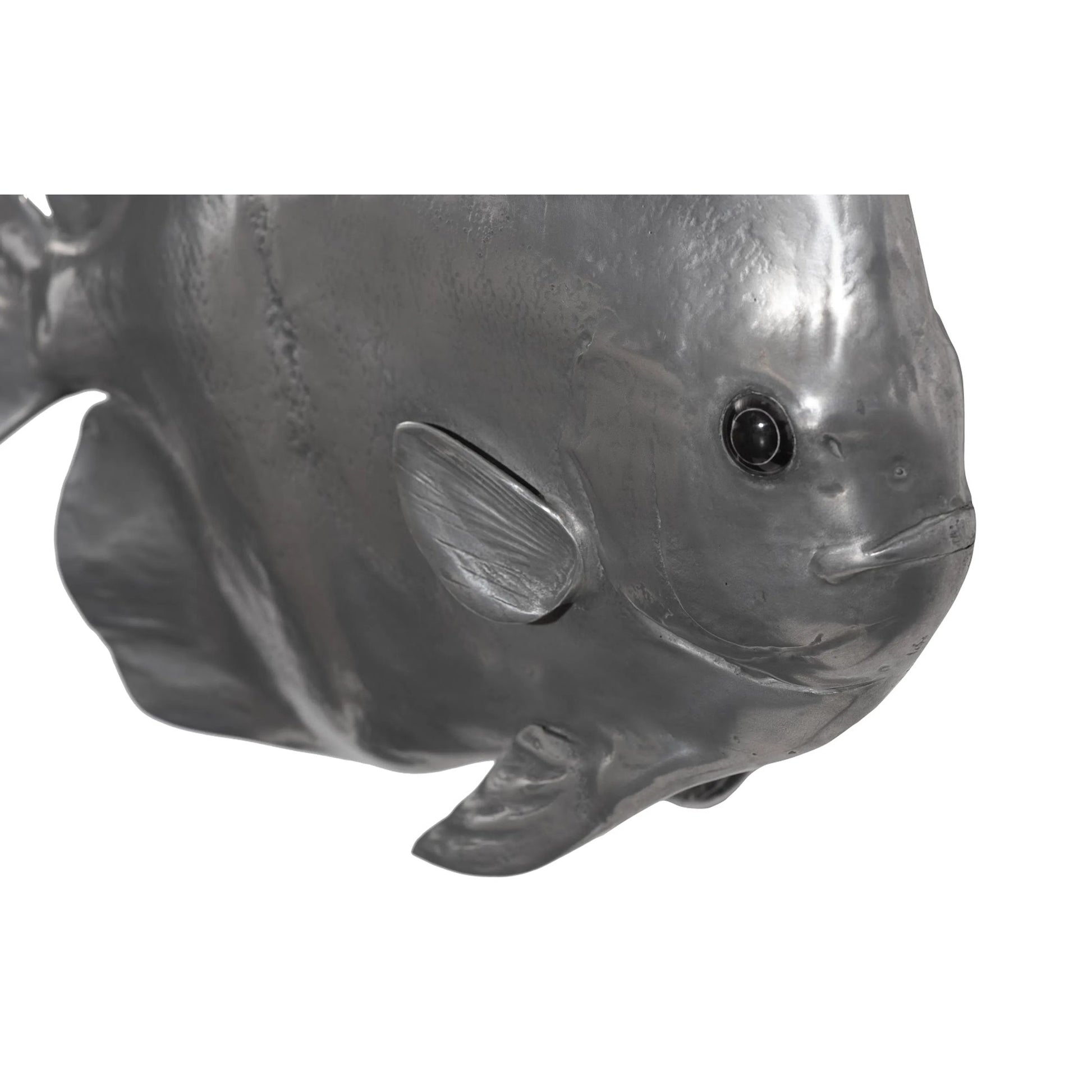 Australian Batfish by Phillips Collection in silver. Made from resin in a coastal style.