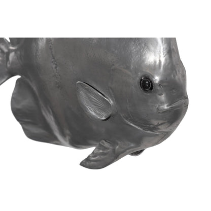 Australian Batfish by Phillips Collection in silver. Made from resin in a coastal style.