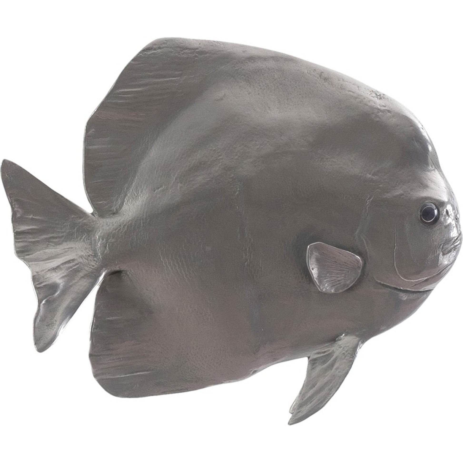 Australian Batfish by Phillips Collection in silver. Made from resin in a coastal style.