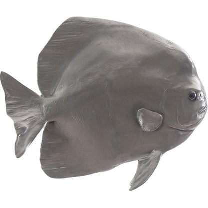 Australian Batfish by Phillips Collection in silver. Made from resin in a coastal style.