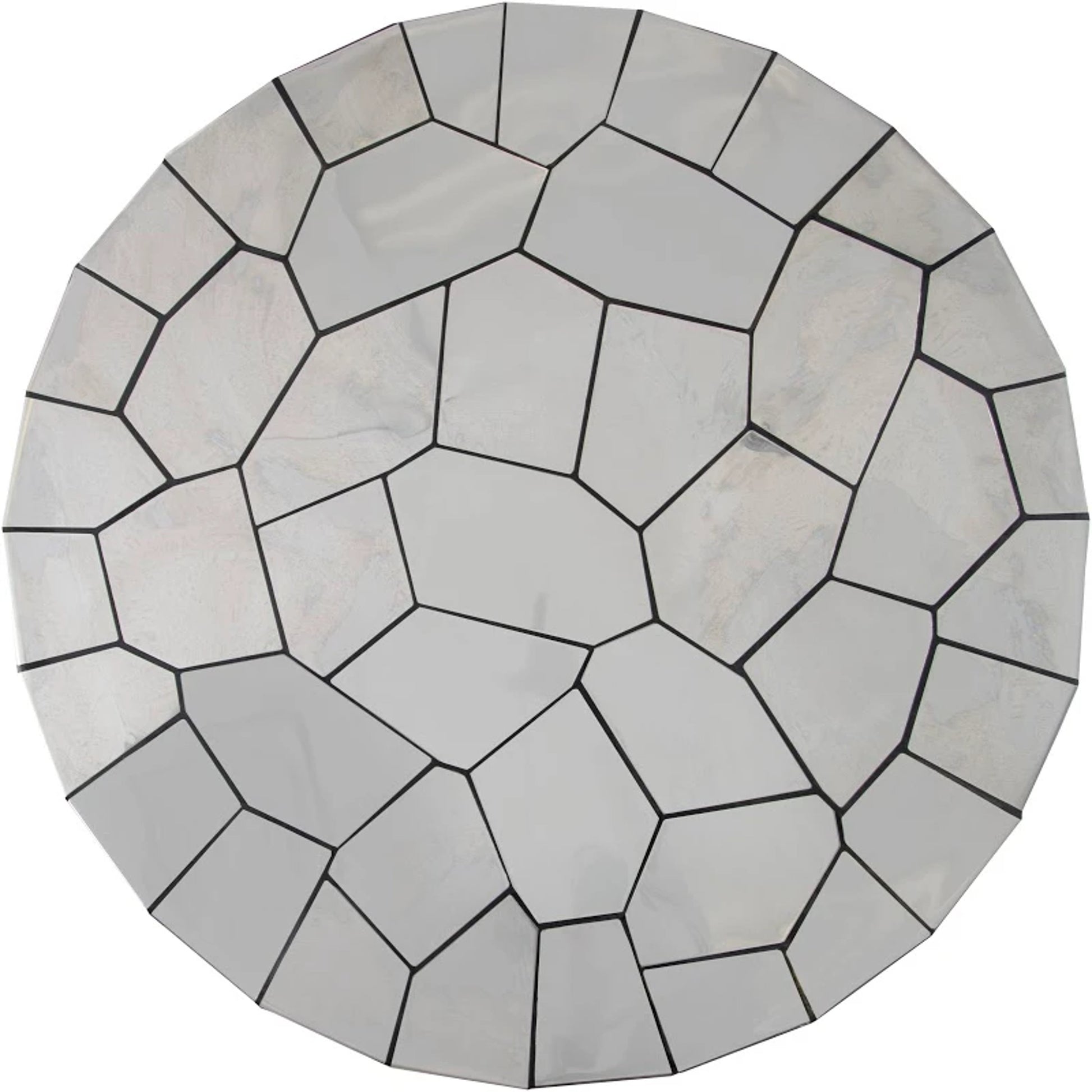 Crazy Cut Dining Table by Phillips Collection in silver. Made from metal in a eclectic & global style.