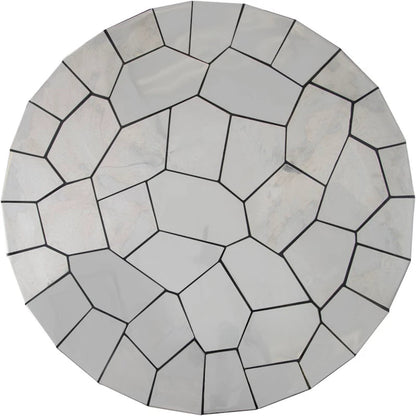 Crazy Cut Dining Table by Phillips Collection in silver. Made from metal in a eclectic & global style.