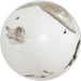Cast Root Wall Ball by Phillips Collection in white, silver. Made from resin in a modern style.