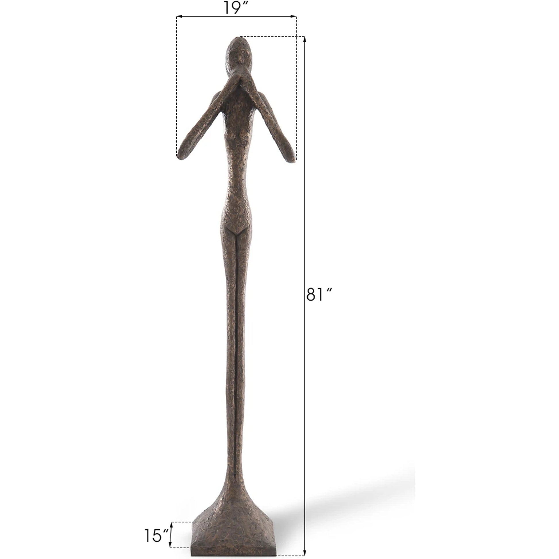 Speak No Evil Skinny Sculpture by Phillips Collection. Made from resin in a eclectic & global style.