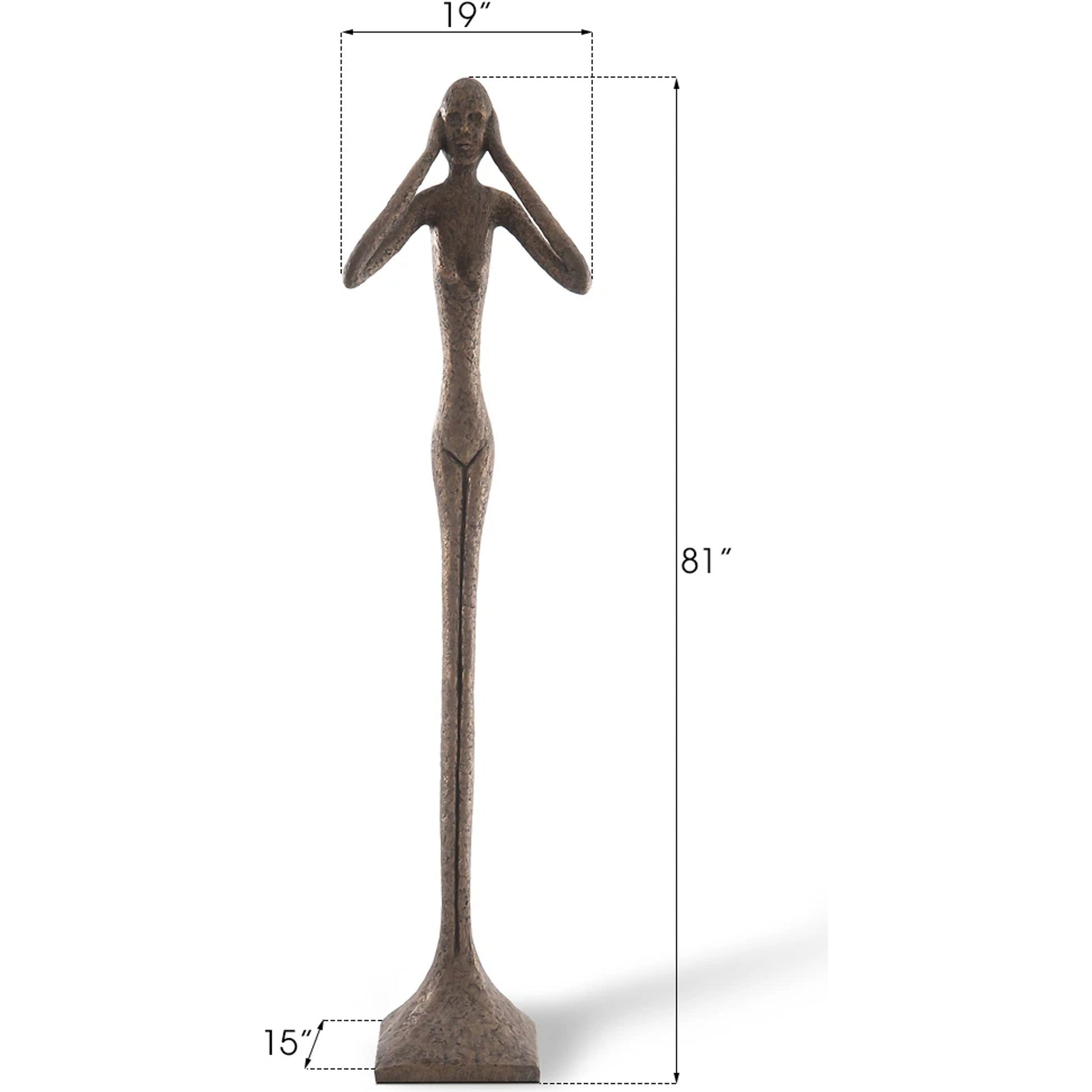 Hear No Evil Skinny Sculpture by Phillips Collection. Made from resin in a eclectic & global style.