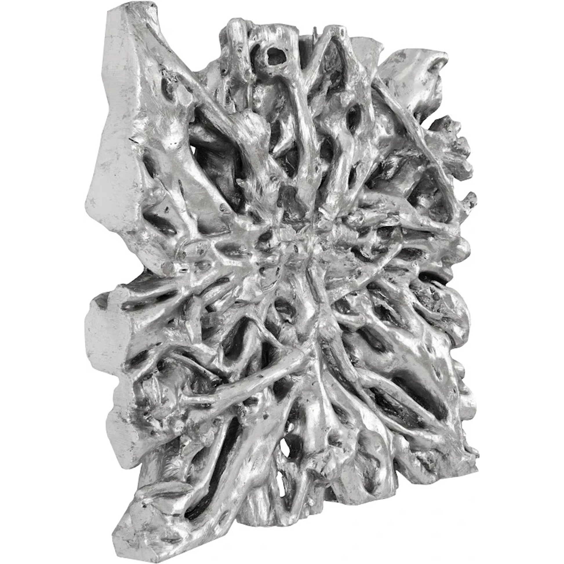 Square Root Wall Art by Phillips Collection in silver and silver leaf. Made from resin in a eclectic & global style.