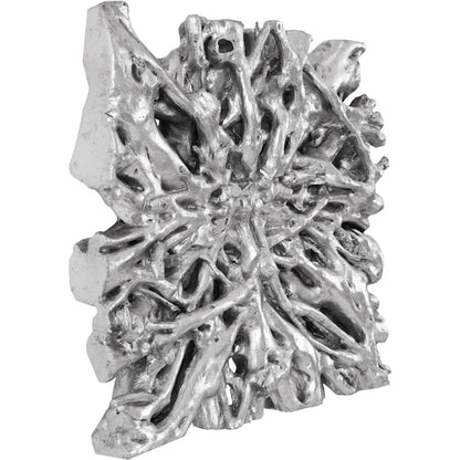 Square Root Wall Art by Phillips Collection in silver and silver leaf. Made from resin in a eclectic & global style.