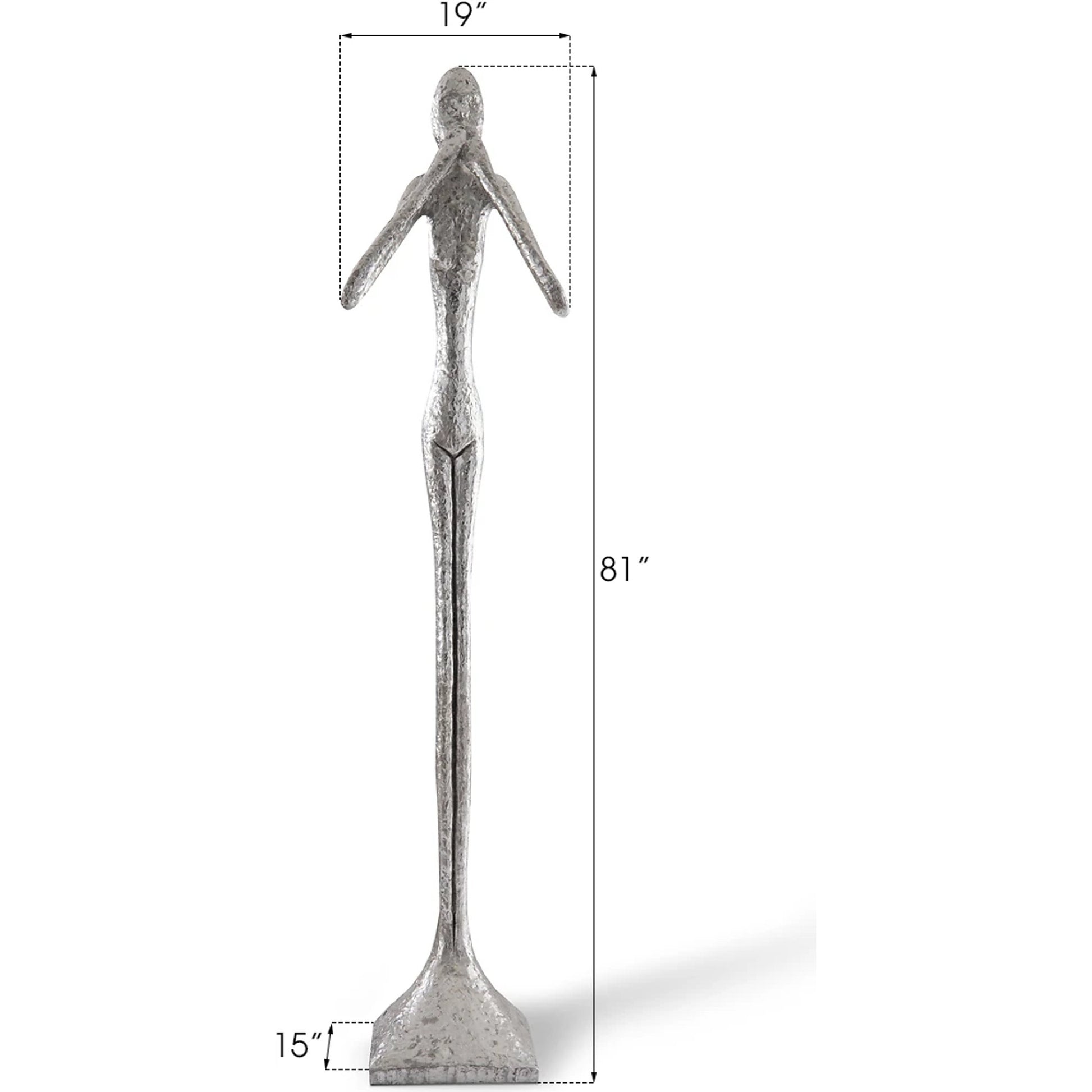 Speak No Evil Skinny Sculpture by Phillips Collection. Made from resin in a eclectic & global style.