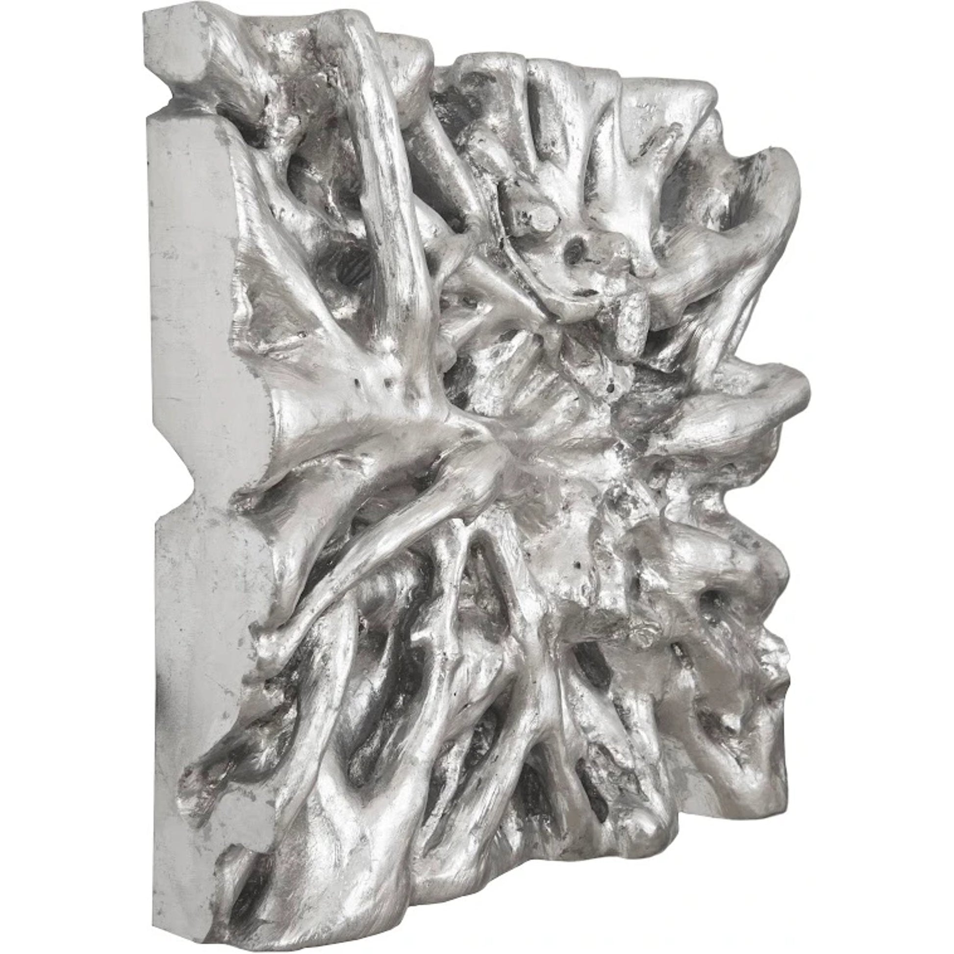 Square Root Wall Art by Phillips Collection in silver and silver leaf. Made from resin in a eclectic & global style.