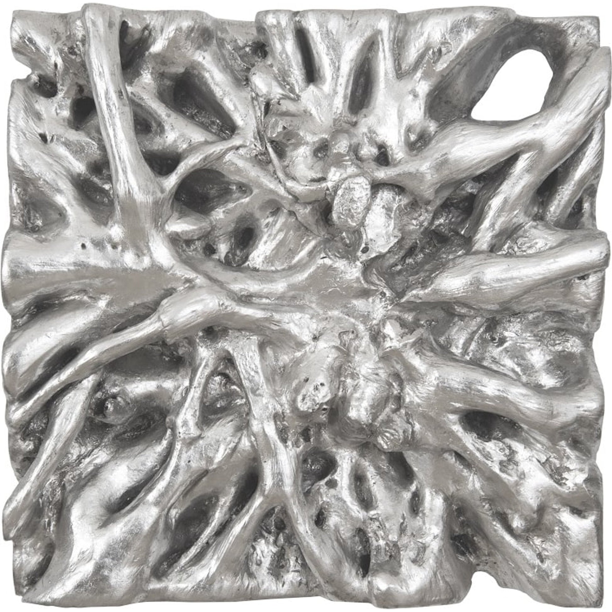 Square Root Wall Art by Phillips Collection in silver and silver leaf. Made from resin in a eclectic & global style.