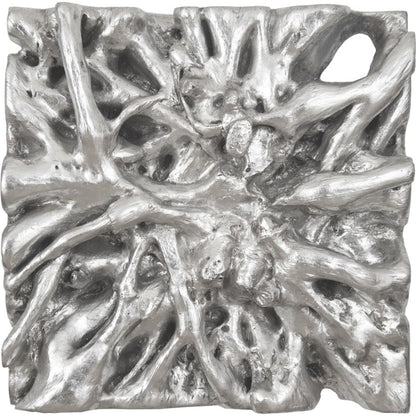 Square Root Wall Art by Phillips Collection in silver and silver leaf. Made from resin in a eclectic & global style.