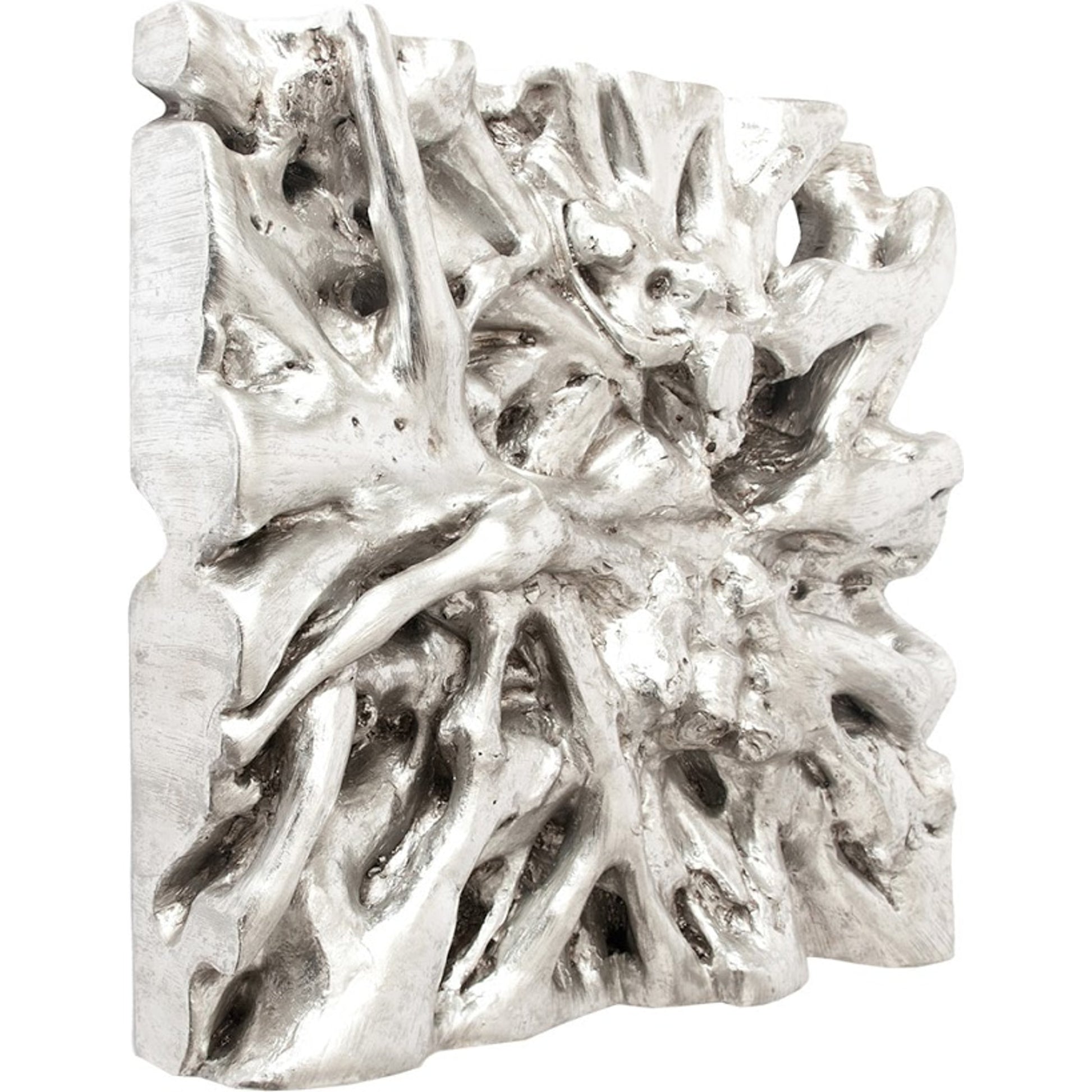 Square Root Wall Art by Phillips Collection in silver and silver leaf. Made from resin in a eclectic & global style.