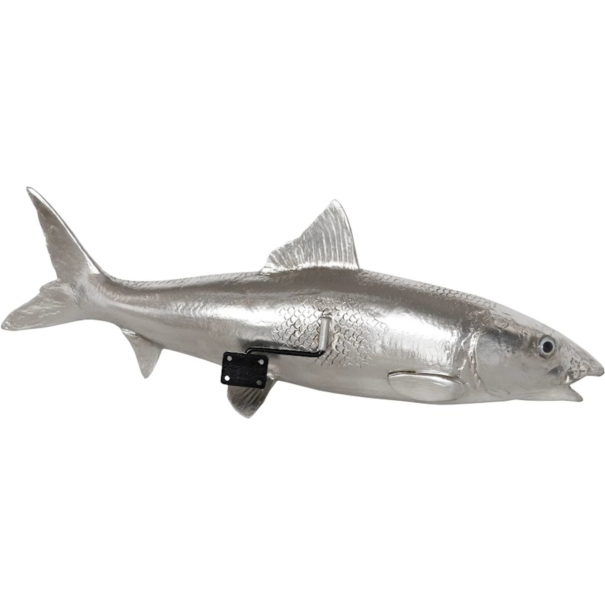 Bonefish by Phillips Collection in silver and silver leaf. Made from resin in a coastal style.