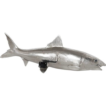 Bonefish by Phillips Collection in silver and silver leaf. Made from resin in a coastal style.
